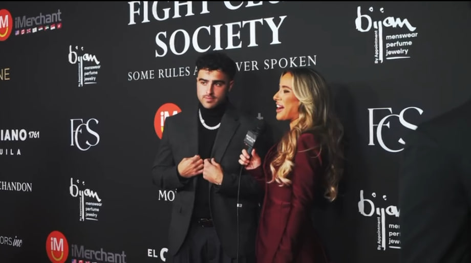 Fight Club Society red carpet and sponsor wall
