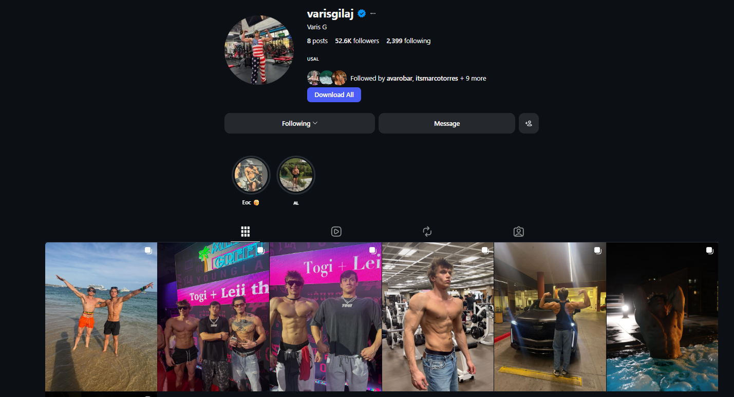 ASU Frat Leader Instagram profile — 50K+ followers